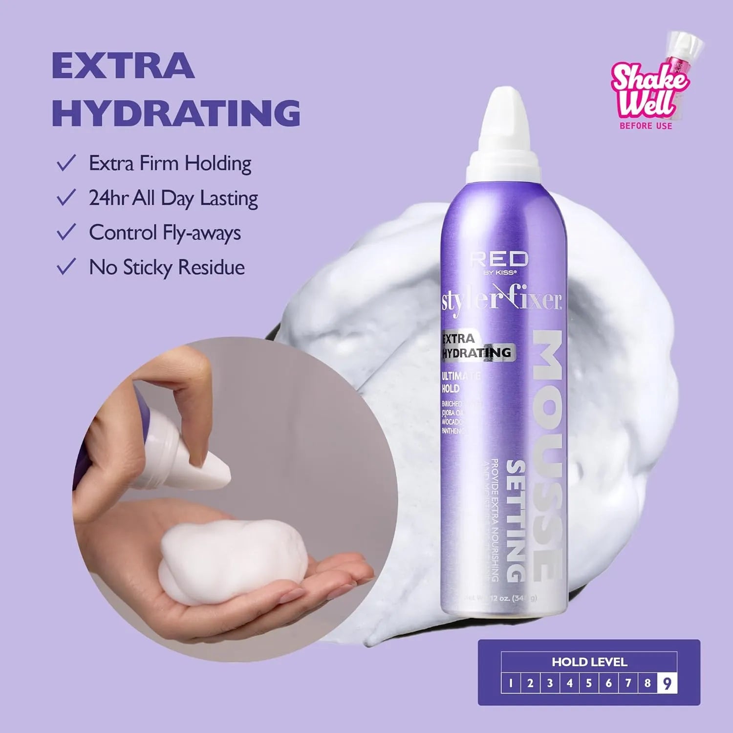 RED BY KISS STYLER FIXER SETTING MOUSSE BRAID CONTROL | STM06
