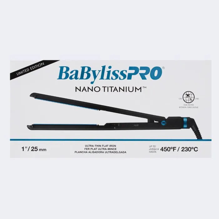BABYLISSPRO LIMITED EDITION NANO FLAT IRON 1" BLACK | BNTMB4072TUC