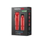 BaBylissPRO FXONE Lo-ProFX Limited Edition Matte Red Clipper-Trimmer & Boosted Battery | FX129MRPK