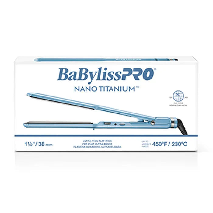 BaBylissPRO Nano Titanium Ultra-Thin 1 1/2" Straightening Iron | BNT4073TUC
