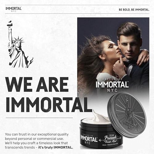 IMMORTAL NYC ICONIC MEN CREAM POMADE FLEX MEDIUM/STRONG HOLD