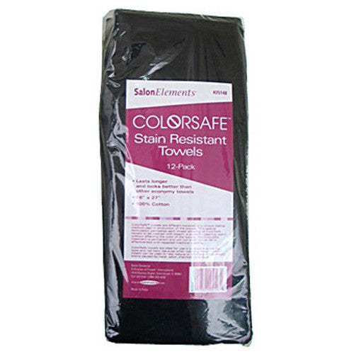 DIANE TOWELS STAIN RESISTENT 12PK - BLACK