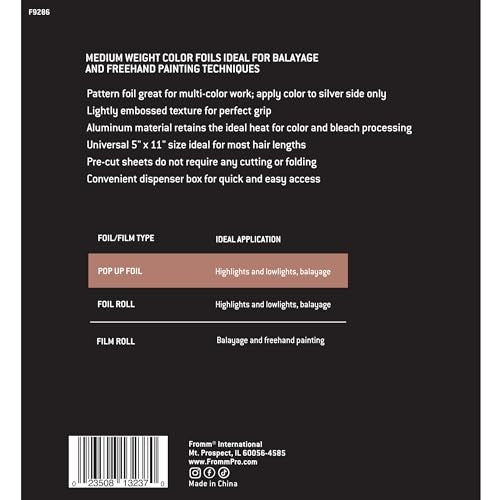FROMM COLOR STUDIO HAIR FOILS CHEETAH PATTERN 5" X 11" | F9286