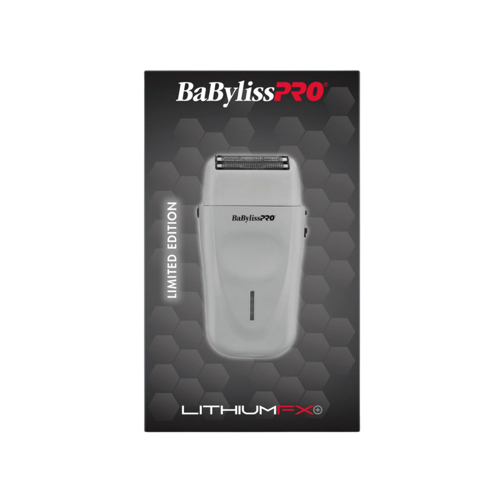 BabylissPRO LithiumFX+ Limited Edition Grey Lithium Clipper & FREE LithiumFX+ Double Foil Shaver | FX673NSGY, FXFS573GY