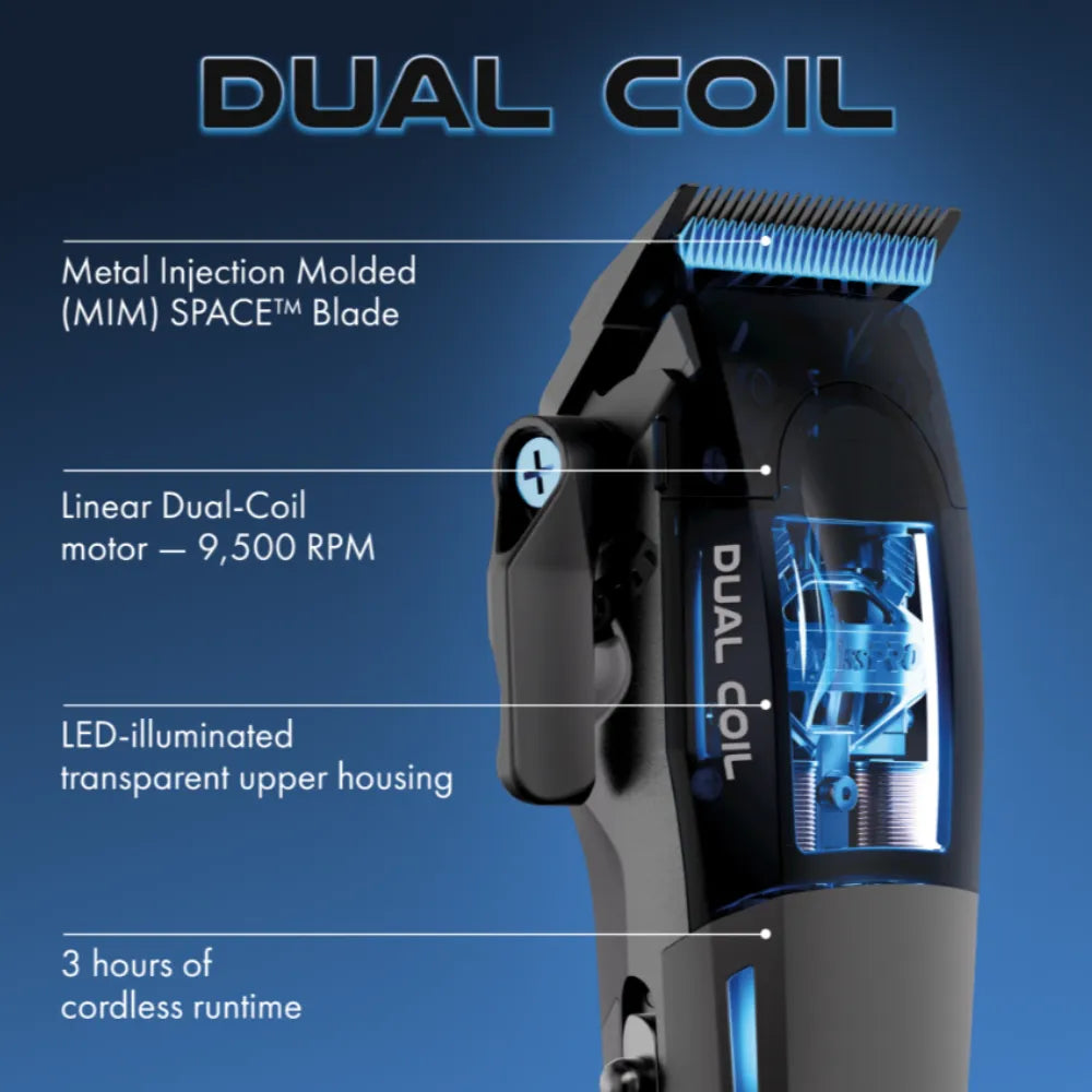 BaBylissPRO High-Performance Dual-Coil Motor Cordless Clipper | FX95C