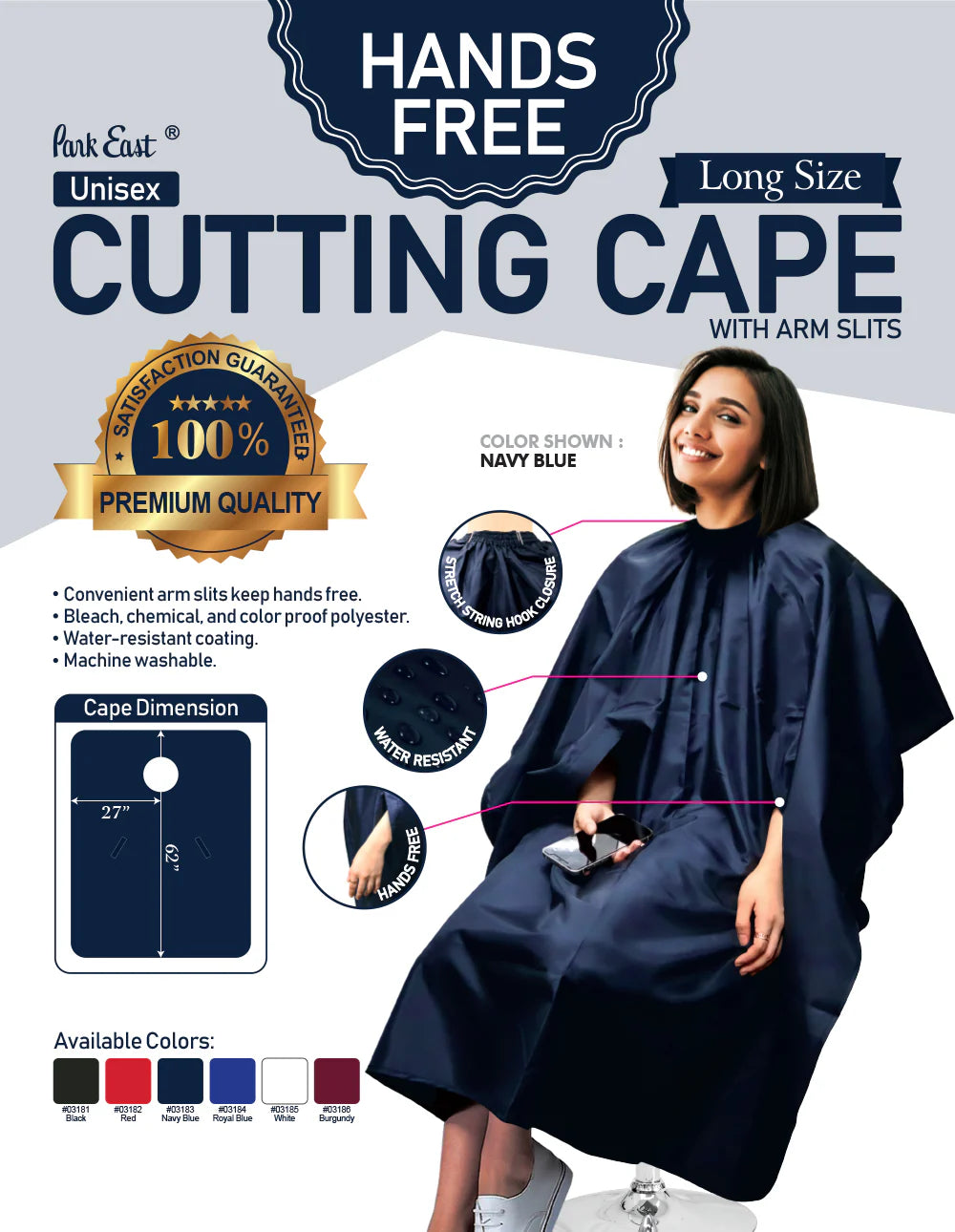 Park Eats Hair Cutting Cape with Arm Slits | 03181