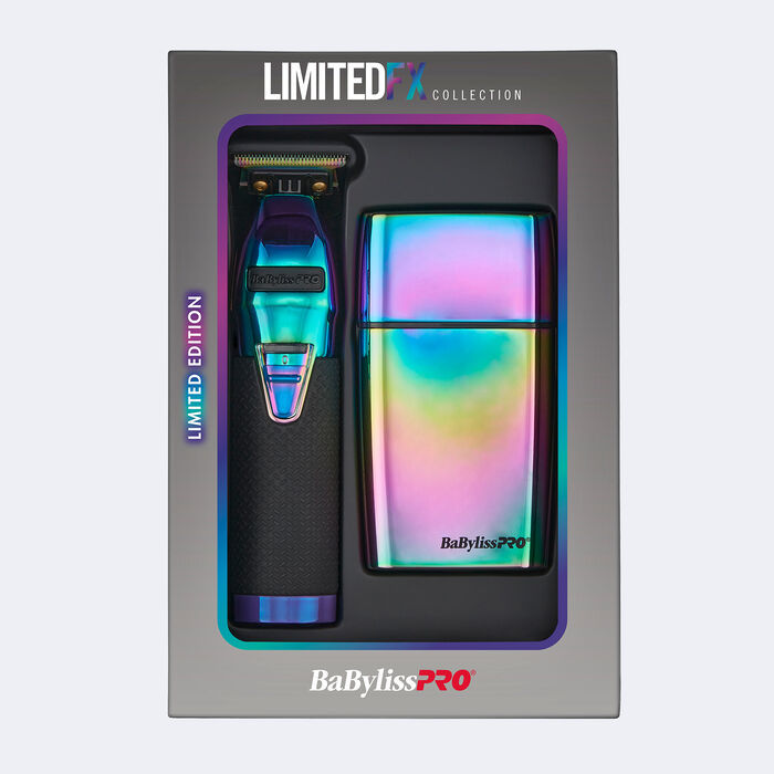 BabylissPRO LimitedFX Trimmer & Double-Foil Shaver Iridescent Collection – FXDUOFS2TRB