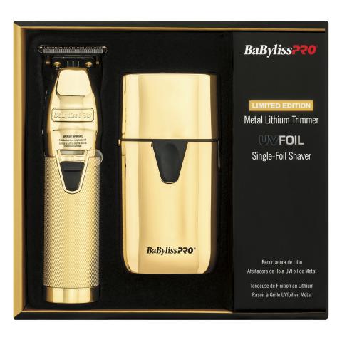 BaBylissPRO LIMITEDFX Trimmer & UVFOIL Single Foil Shaver Set | FXLFHOLPKG