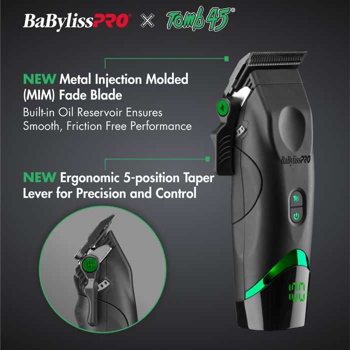 BaBylissPRO x Tomb45 Clipper & Trimmer Set |  FXT45PPK