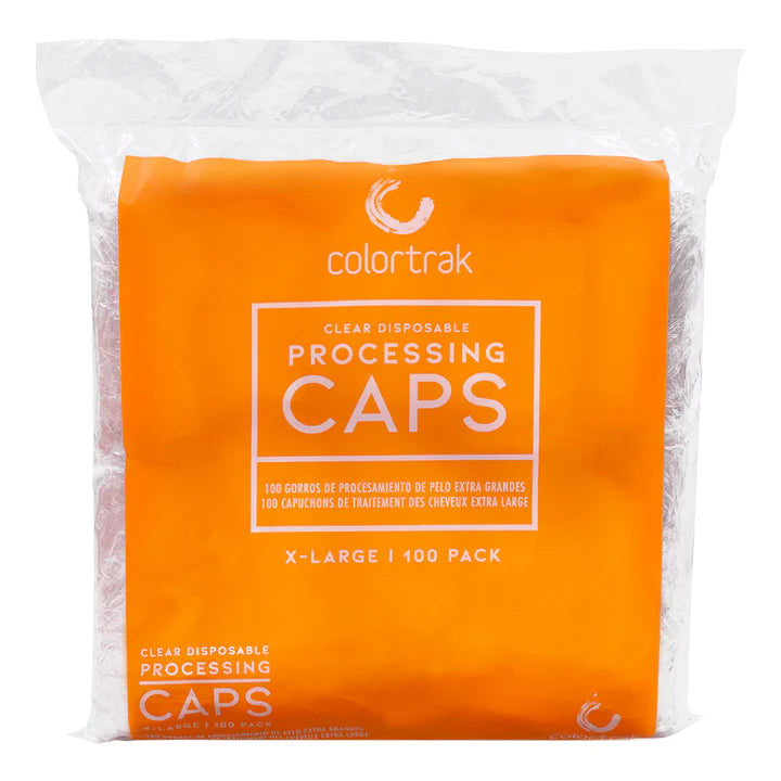 Colortrak Clear Disposable Processing Caps XL 100ct