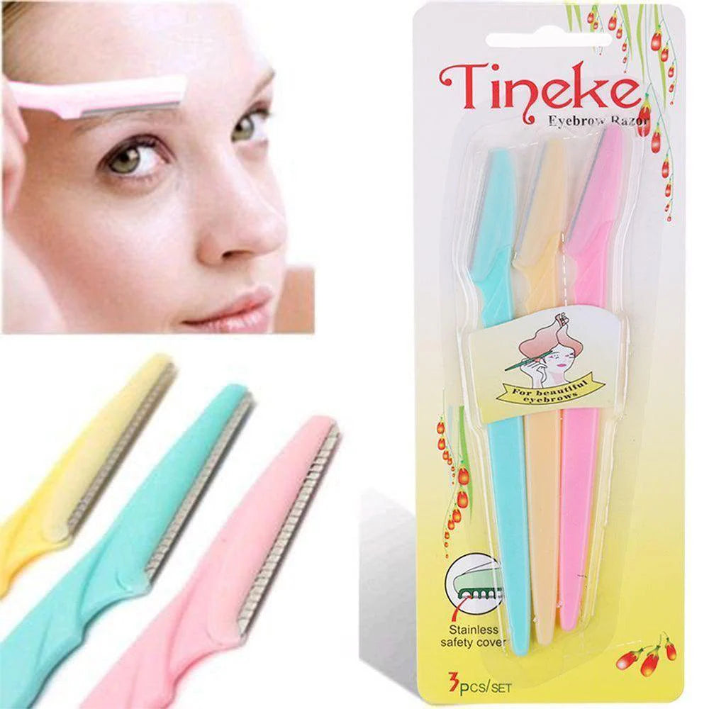 DORCO TINKLE EYEBROW RAZOR SET KOREAN  3PCS