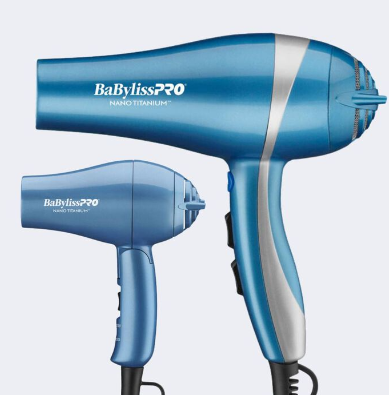 BaBylissPRO Nano Titanium™ Professional Lightweight Ionic Dryer &amp; Folding Travel Dryer Gift Set | BNTPP70
