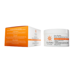 Sunni by Sunni Star Butter Body Brightening Cream shown with its white and orange product box and a white plastic jar with a white lid on a plain white background.