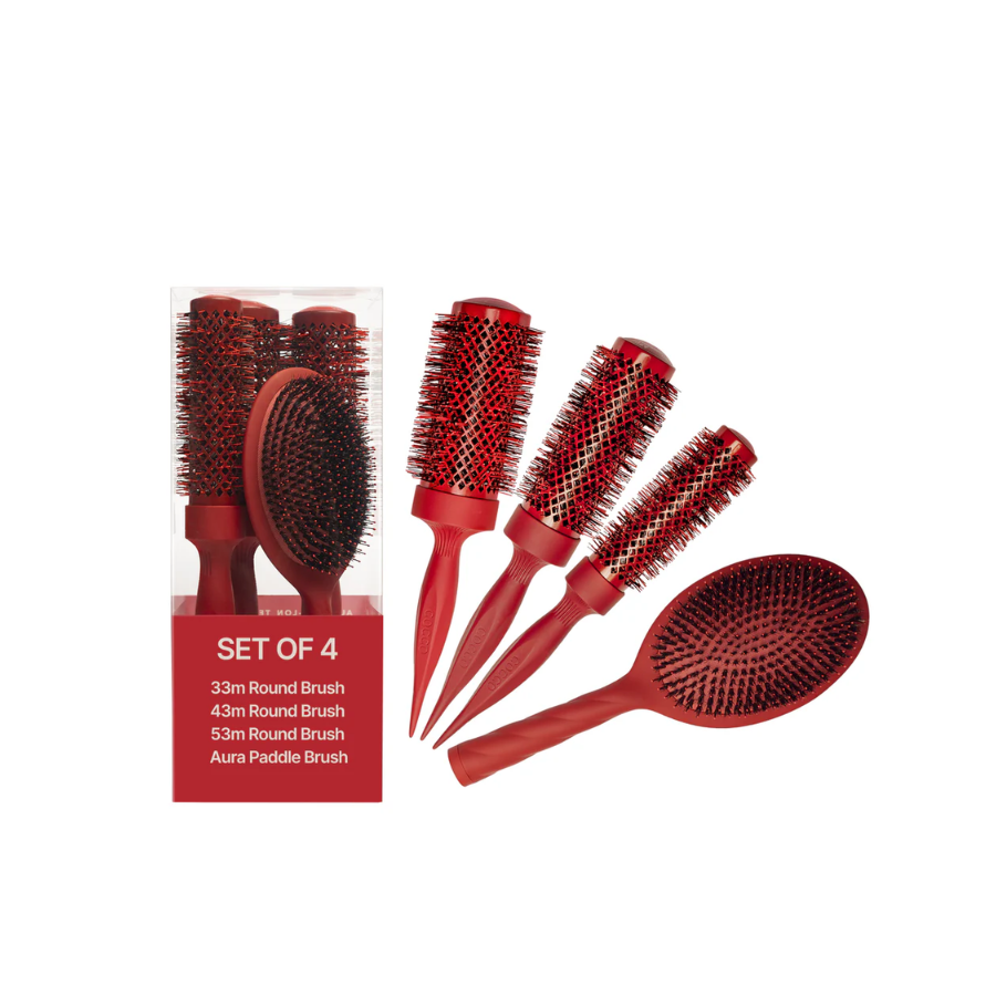 COCCO AURA BRUSH SET-RED | CKTA4PCS-RED
