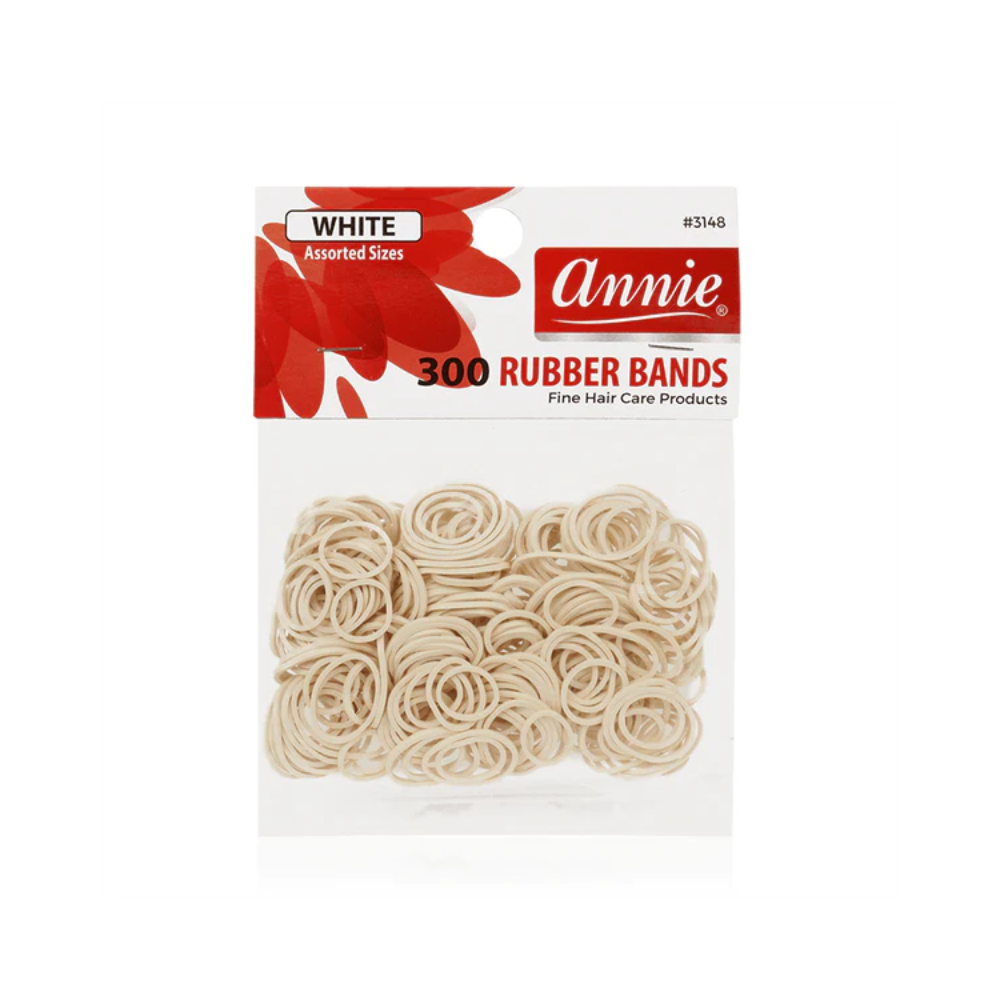 ANNIE RUBBER BANDS-WHITE | 3148