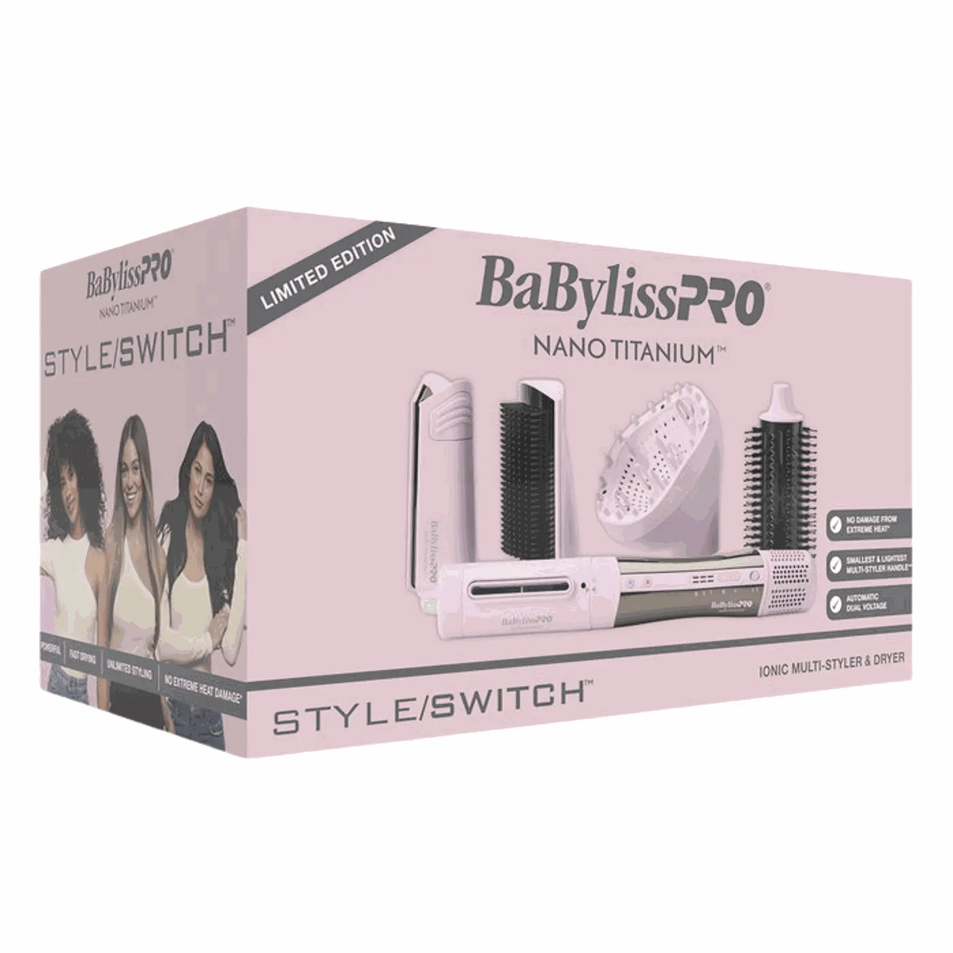 BABYLISSPRO NANO TITANIUM LIMITED EDITION STYLE\SWITCH IONIC MULTSTYLER & DRYER | BNTSSPK-5PK