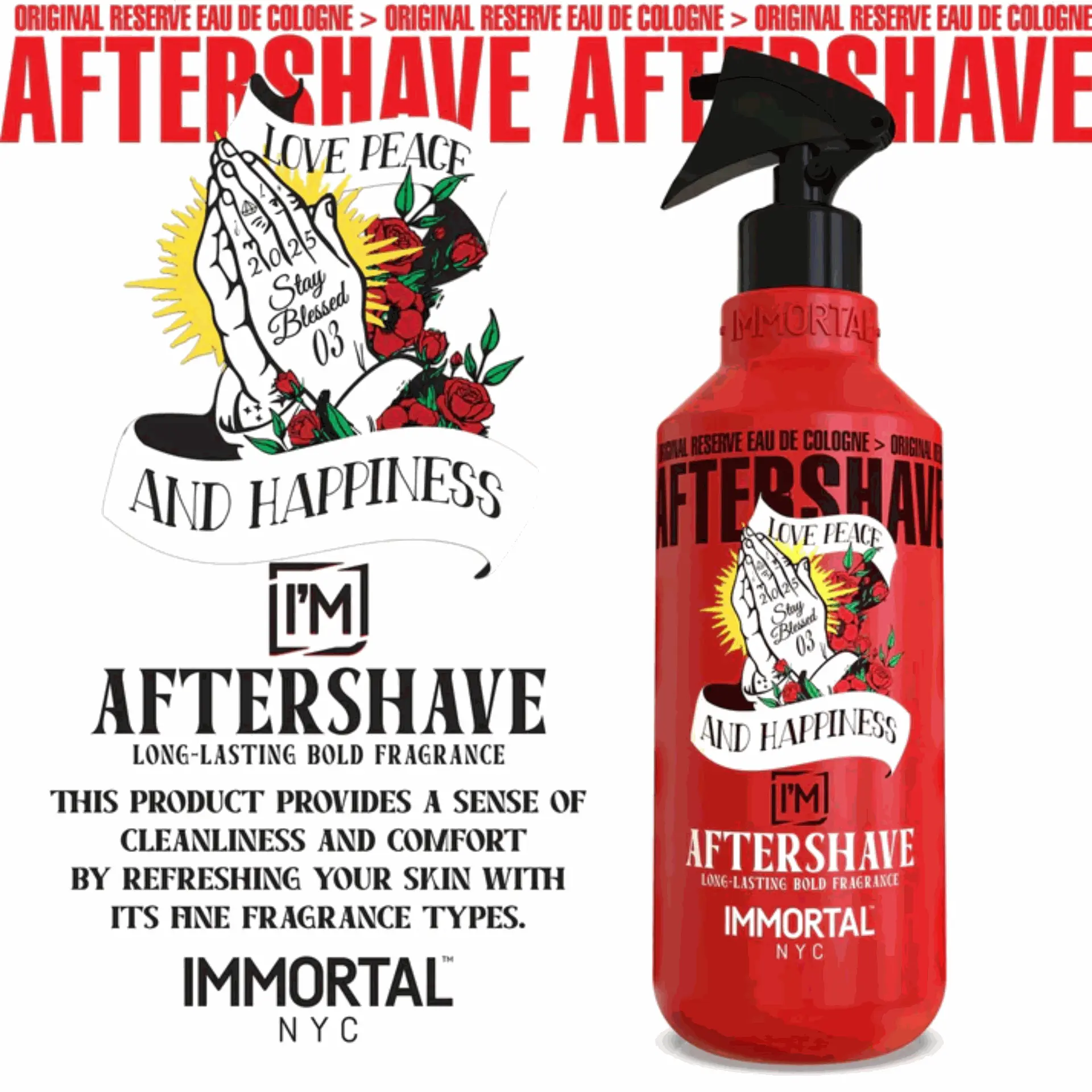 IMMORTAL AFTERSHAVE STAY BLESSED 03