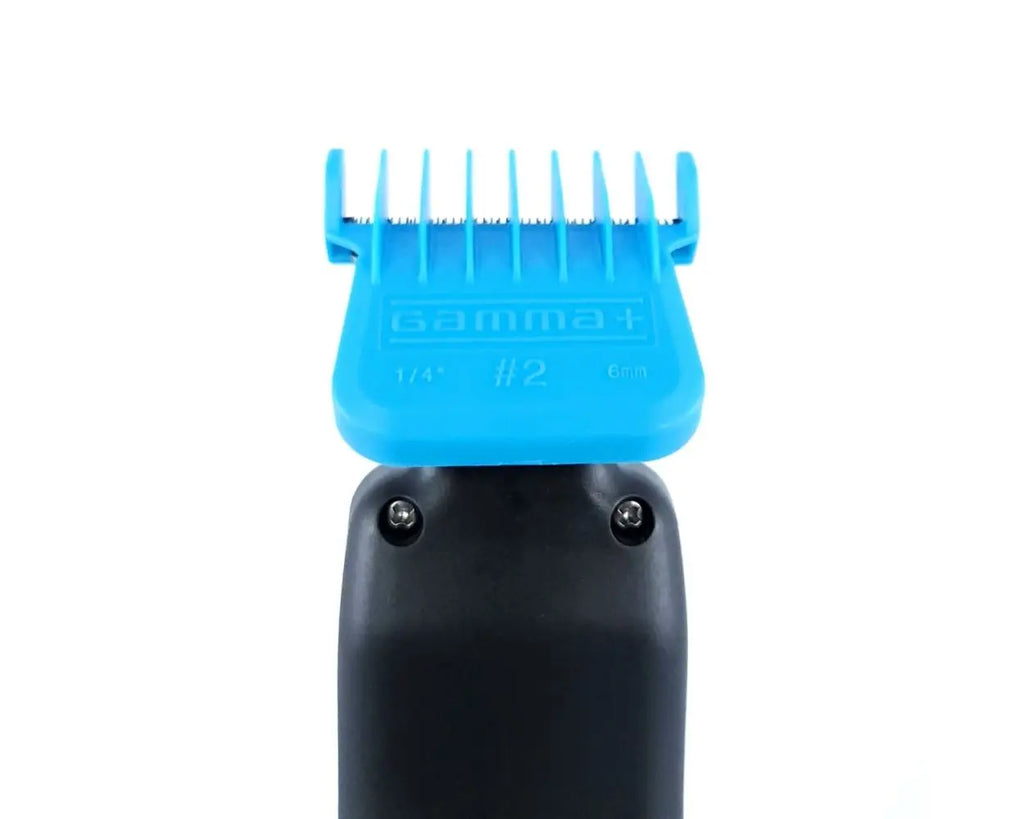 Gamma+ Professional Wide Magnetic Trimmer Blade Guards - Blue