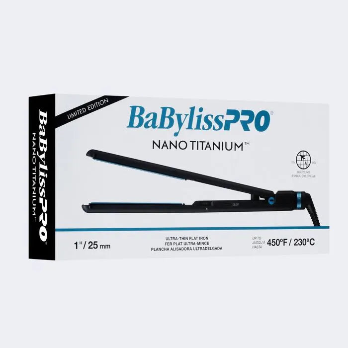 BABYLISSPRO LIMITED EDITION NANO FLAT IRON 1" BLACK | BNTMB4072TUC