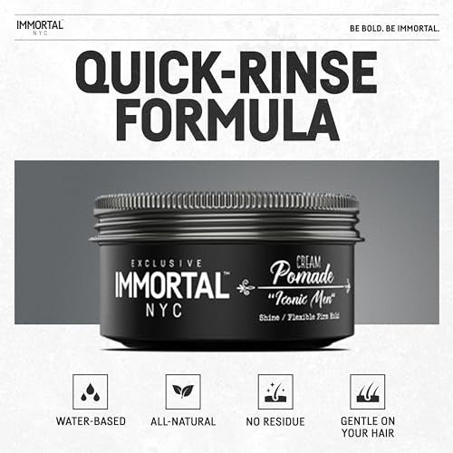 IMMORTAL NYC ICONIC MEN CREAM POMADE FLEX MEDIUM/STRONG HOLD