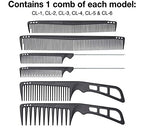 OLIVIA GARDEN CARBONLITE CARBON COMBS 6PK | 730-CLP1