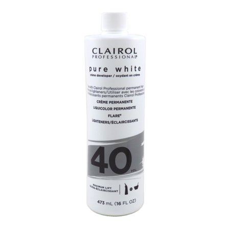 Pure White 40 Volume Creme Developer by Clairol for Unisex - 16 Oz Lightener