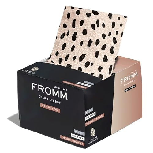 FROMM COLOR STUDIO HAIR FOILS CHEETAH PATTERN 5" X 11" | F9286
