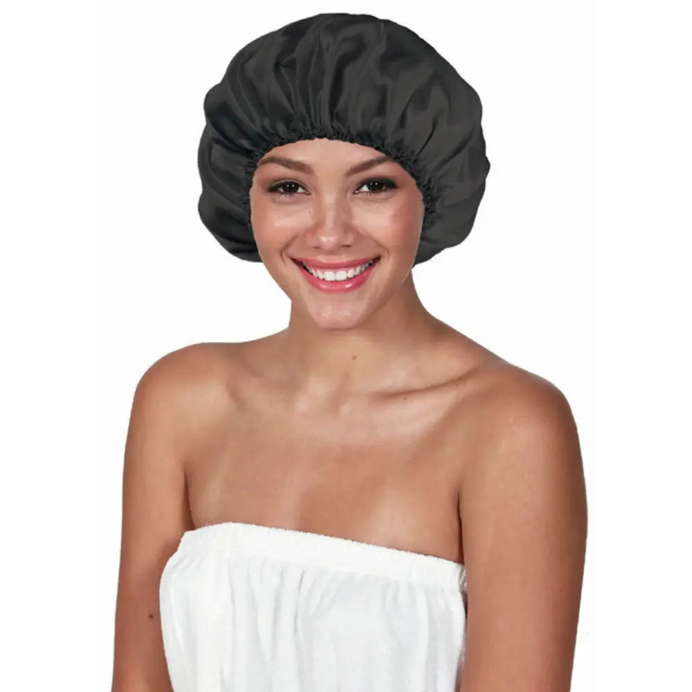 BETTY DAIN SATIN CURL CAP | 620-BLK