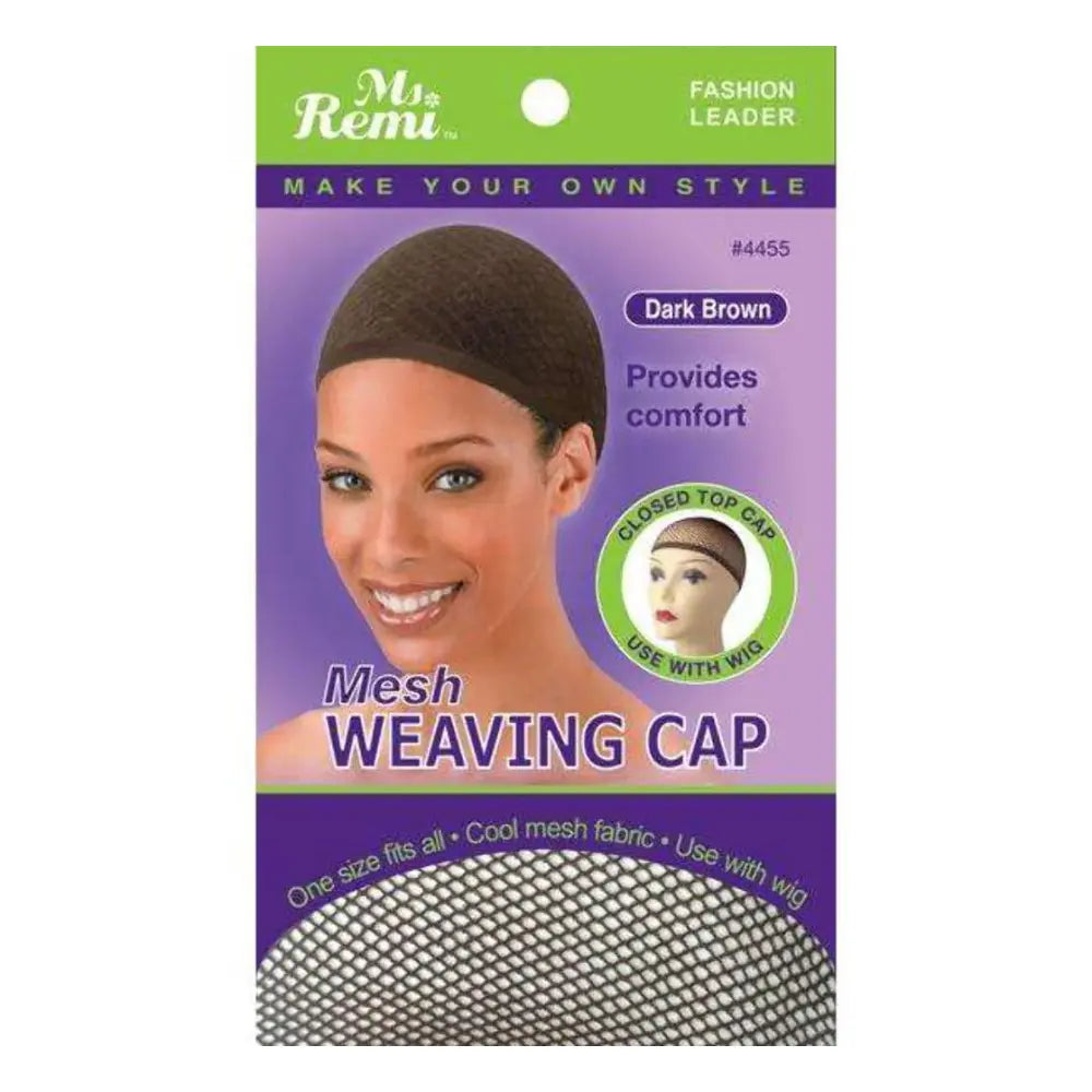 ANNIE MS. REMI MESH WEAVING CAP DARK BROWN | 4455