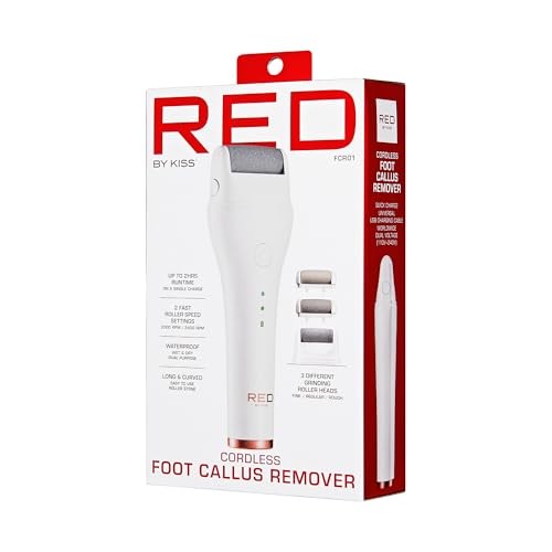 RED BY KISS CORDLESS ELETRIC FOOT CALLUS REMOVER | FCRO1