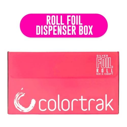 Colortrak Professional Highlighting Foil Roll, Integrated Blade on Box for Precision Length Cuts, Economical Roll Eliminates Waste, Silver, Roll Measu