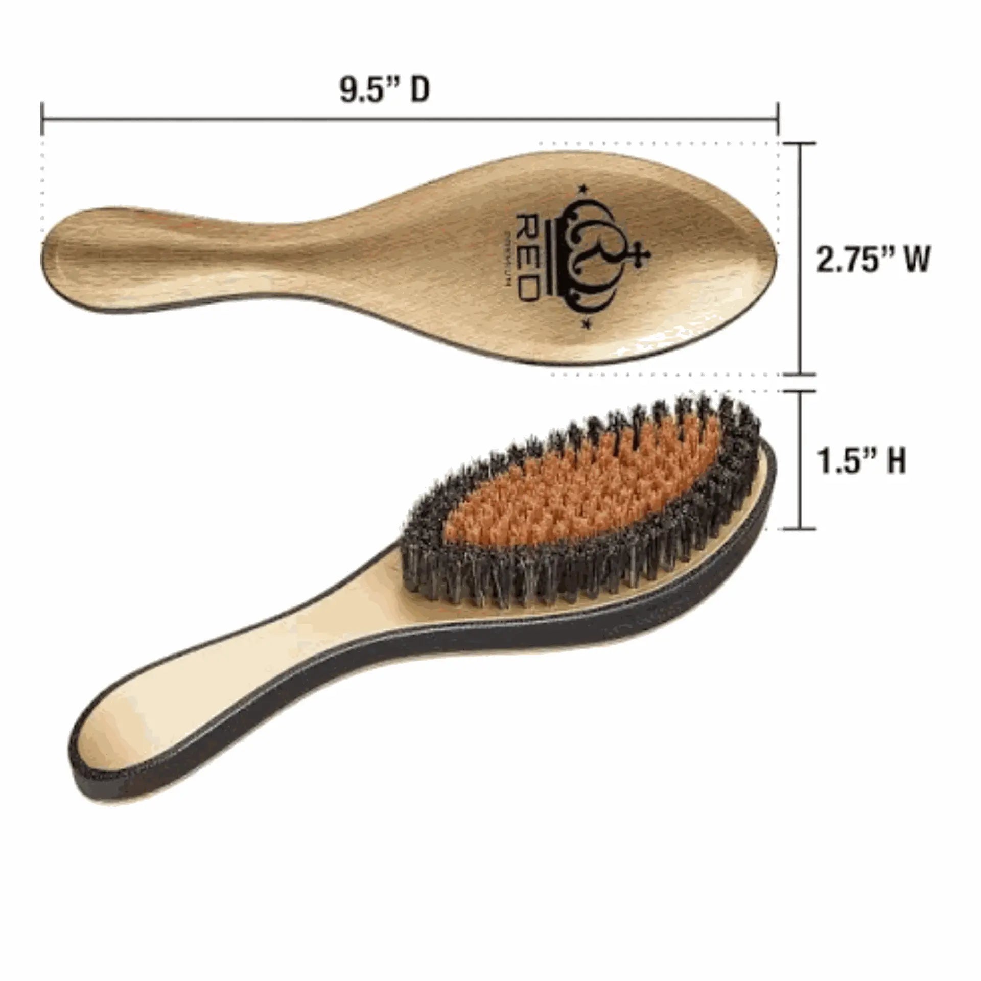 RED BY KISS METALLIC BOAR BRUSH X BOWWOW | BR10