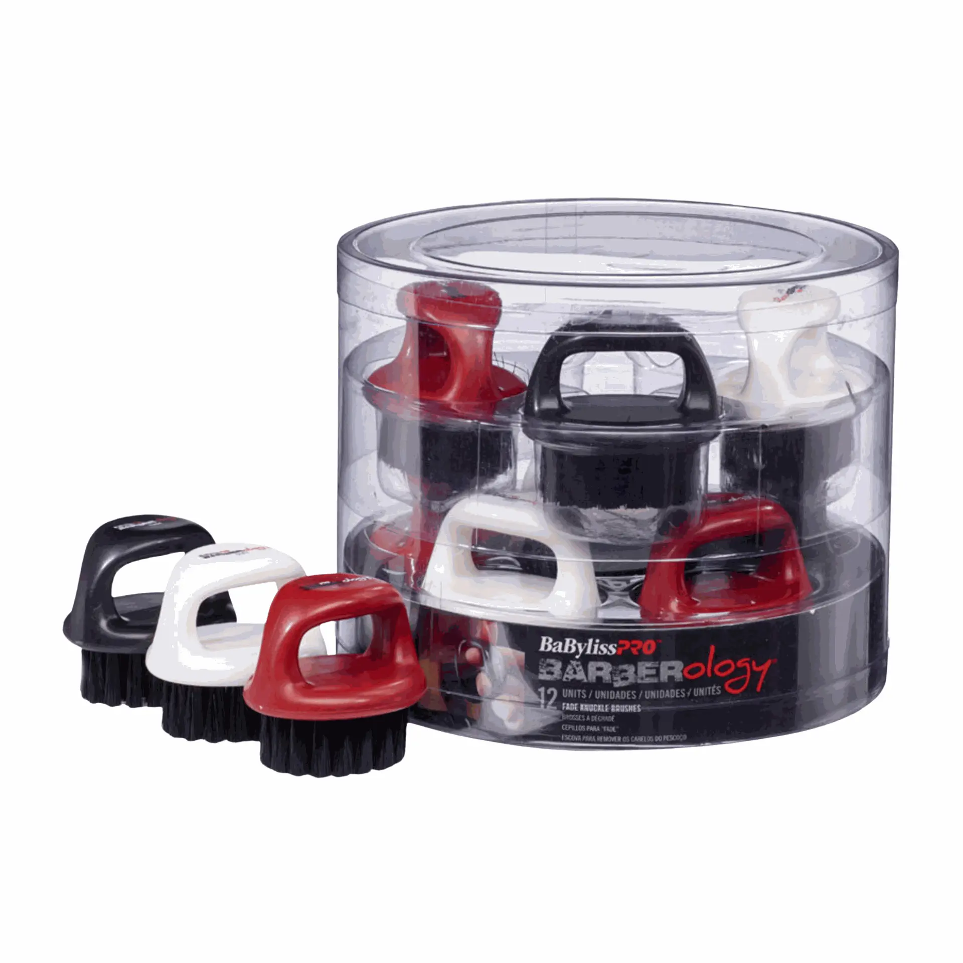 BABYLISSPRO FADE SOFT KNUCKLE NECK BRUSH - 12 PACK BUCKET | BBCKT11