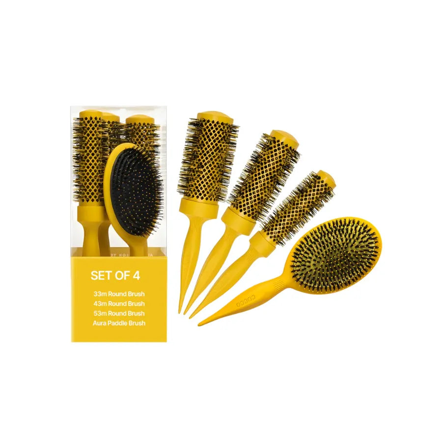COCCO AURA BRUSH SET-YELLOW | CKTA4PCS-YELLOW