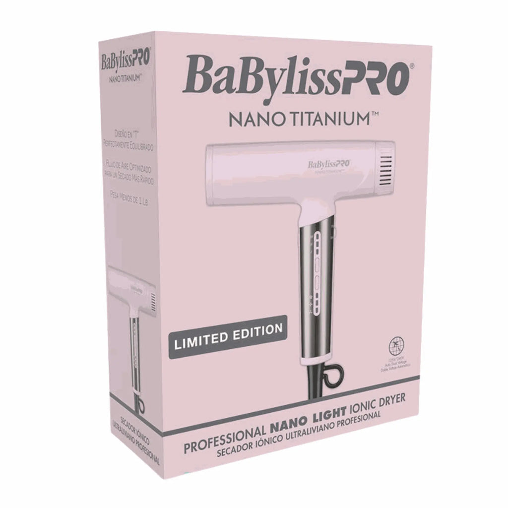 BABYLISSPRO NANO TITANIUM LIMITED EDITION NANO LIGHT IONIC DRYER | BNTC9200PK