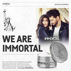 Immortal NYC Hair Styling Cream Pomade Platinum Edition - Mens Water Based, No Residue Hair Balm - All Natural Pomade -Strong Firm Hold - Gel for All