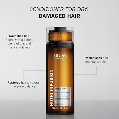 TRUSS Nutri Infusion Hair Conditioner for Damaged Hair - Moisturizing Conditioner to Restore Natural Moisture Balance with Myrica Fruit Wax & Miracle