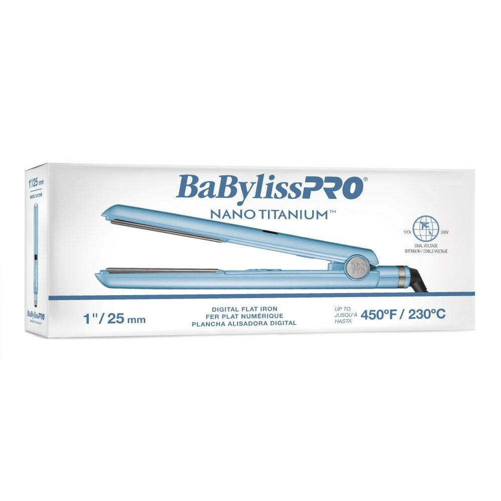 BaBylissPRO Nano Titanium 1" Digital Flat Iron BNT4095TUC