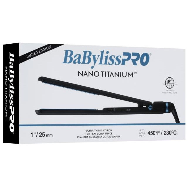 BaBylissPRO Nano Flat Iron 1? Black | BNTMB4072TUC
