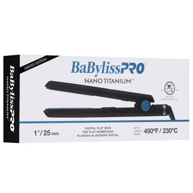 BaBylissPRO Nano Flat Iron Digital Black | BNTMB4095TUC