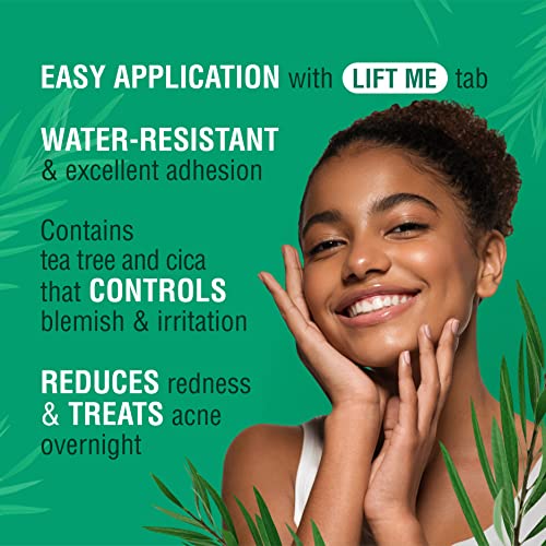 Kiss New York Hydrocolloid Acne Pimple Patch (Hydrocolloid  Tea Tree Oil  CICA) for Zits and Blemishes  Korean Skin Care Spot Treatment Stickers for F