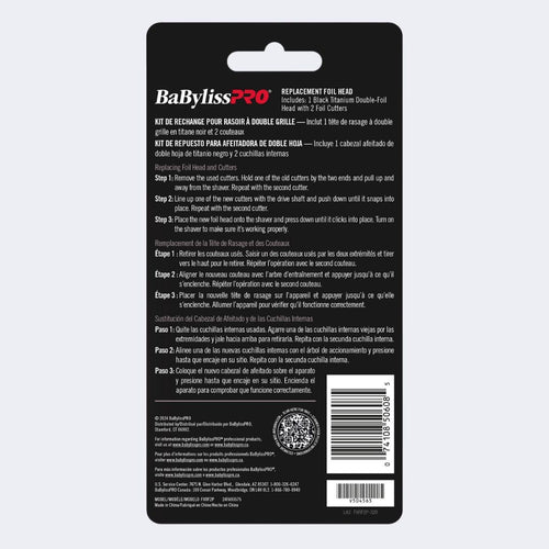 BabylissPRO Double Replacement Foil with Cutters | FXRF2P