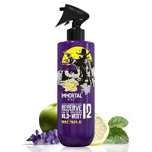 Immortal NYC Reserve 12 Wild West, AfterShave Spray Premier Men's Cologne, 17 Oz