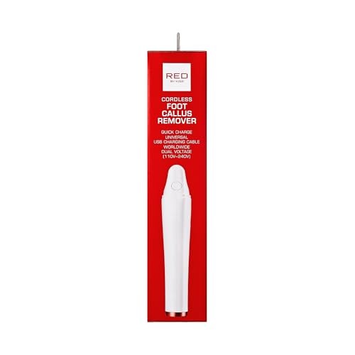 RED BY KISS CORDLESS ELETRIC FOOT CALLUS REMOVER | FCRO1