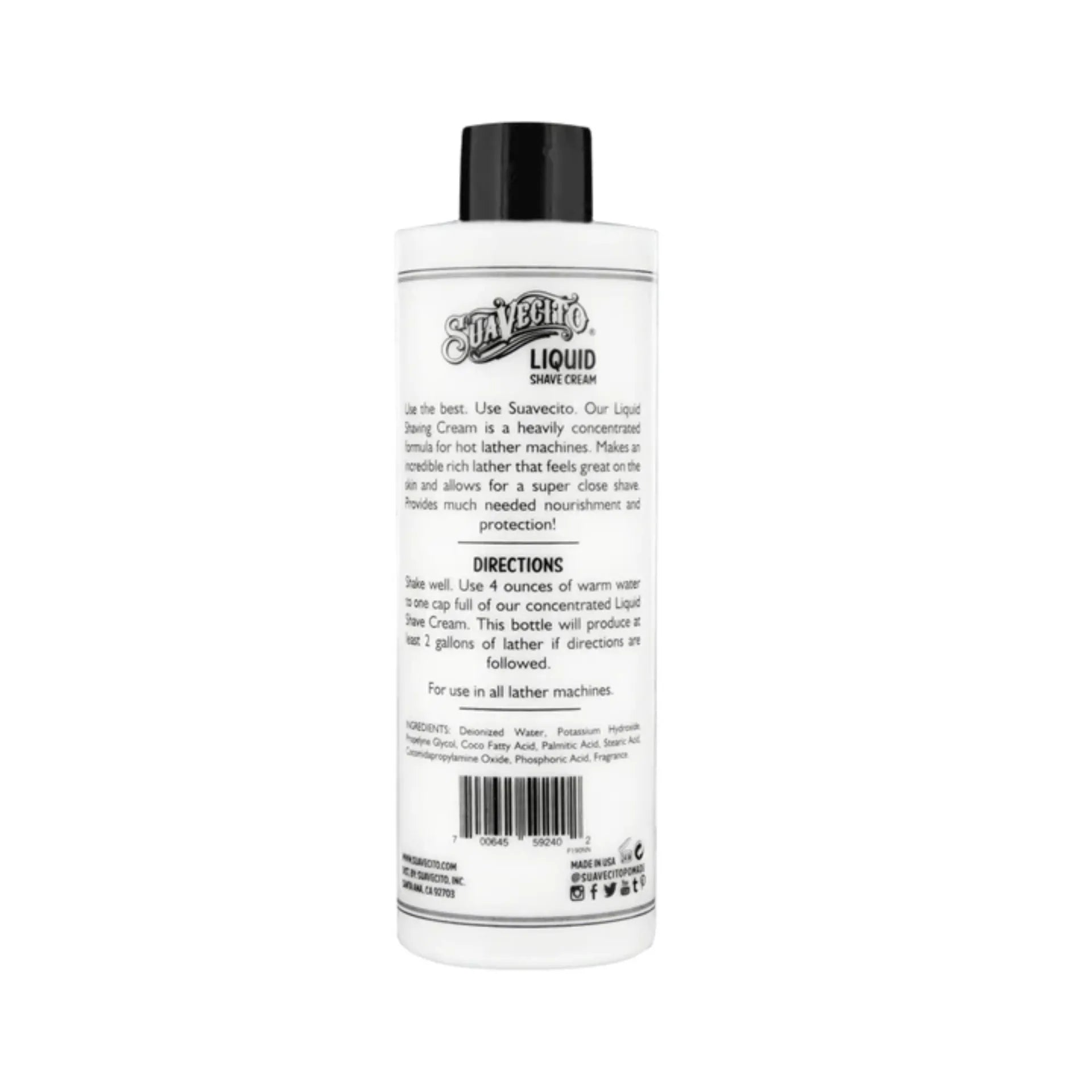 SUAVECITO LIQUID SHAVE CREAM