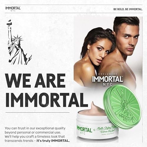 IMMORTAL NYC STYLING EXTREME DRY LOOK POMADE MATTE FINISH