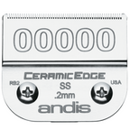 Andis ceramic edge razor blade on a white background