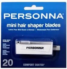 PERSONNA MINI HAIR SHAPER BLADE- COMFORT COATED-EXTRA SHARP STAINLESS | BP8900B