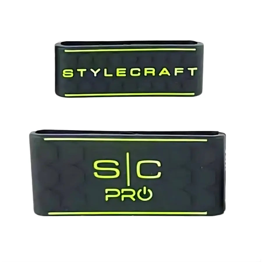 STYLECRAFT CLIPPER & TRIMMER GRIPS - BLACK/GREEN | SC316B