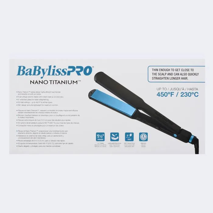 BaBylissPRO Nano Flat Iron 1-1/2? Black | BNTMB4073TUC
